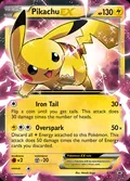 Pikachu-EX, card XY84 of the XY Black Star Promos set, 2013, illustrated by Hitoshi Ariga